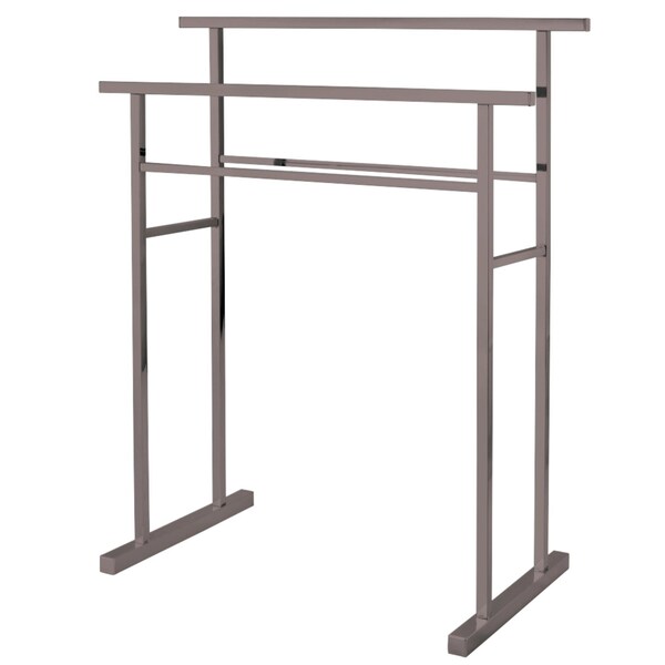 SCC8248 Pedestal Steel Construction Towel Rack, Brushed Nickel